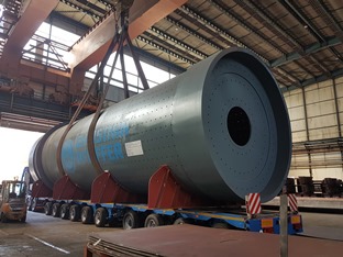 Delivery of the cement mill shell